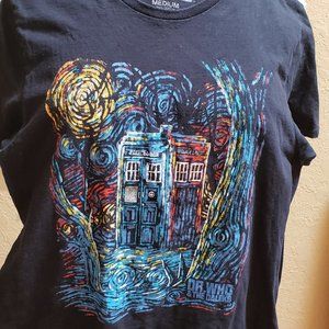 Dr. Who and the Daleks, Black, Graphic T-shirt, Size M
